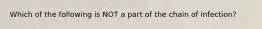 Which of the following is NOT a part of the chain of infection?