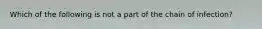 Which of the following is not a part of the chain of infection?