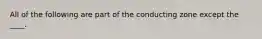 All of the following are part of the conducting zone except the ____.