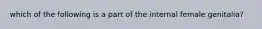 which of the following is a part of the internal female genitalia?