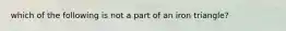 which of the following is not a part of an iron triangle?