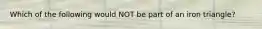 Which of the following would NOT be part of an iron triangle?
