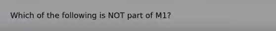 Which of the following is NOT part of M1?