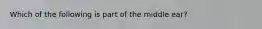 Which of the following is part of the middle ear?