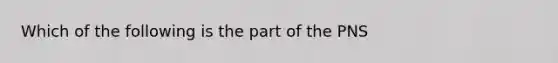 Which of the following is the part of the PNS