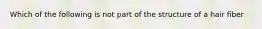 Which of the following is not part of the structure of a hair fiber