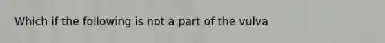 Which if the following is not a part of the vulva