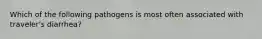 Which of the following pathogens is most often associated with traveler's diarrhea?