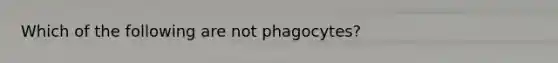 Which of the following are not phagocytes?