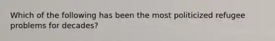 Which of the following has been the most politicized refugee problems for decades?