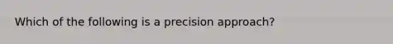 Which of the following is a precision approach?