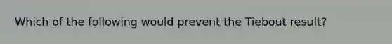 Which of the following would prevent the Tiebout result?