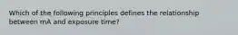 Which of the following principles defines the relationship between mA and exposure time?