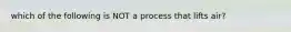 which of the following is NOT a process that lifts air?