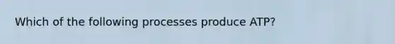 Which of the following processes produce ATP?