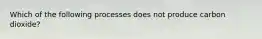 Which of the following processes does not produce carbon dioxide?