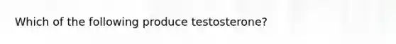 Which of the following produce testosterone?