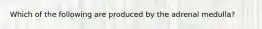 Which of the following are produced by the adrenal medulla?