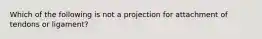 Which of the following is not a projection for attachment of tendons or ligament?