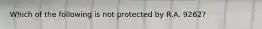 Which of the following is not protected by R.A. 9262?