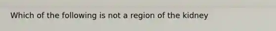 Which of the following is not a region of the kidney