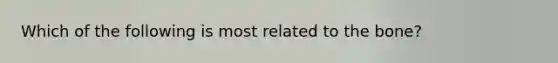 Which of the following is most related to the bone?