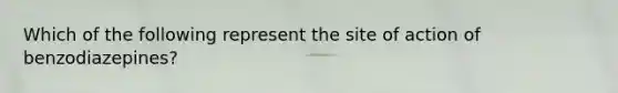 Which of the following represent the site of action of benzodiazepines?