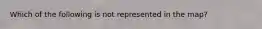 Which of the following is not represented in the map?
