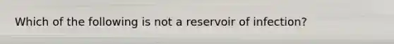 Which of the following is not a reservoir of infection?