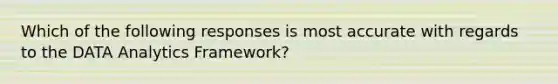 Which of the following responses is most accurate with regards to the DATA Analytics Framework?