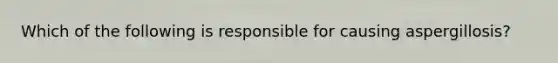 Which of the following is responsible for causing aspergillosis?