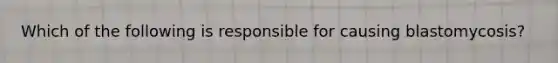 Which of the following is responsible for causing blastomycosis?