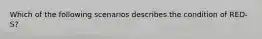 Which of the following scenarios describes the condition of RED-S?