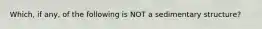 Which, if any, of the following is NOT a sedimentary structure?
