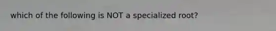 which of the following is NOT a specialized root?