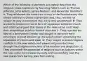 Which of the following statements accurately describes the religious views expressed by founding fathers such as Thomas Jefferson, John Adams, James Madison, and Alexander Hamilton? A: They attributed the American victory in the Revolutionary War almost entirely to divine intervention and, thus, wished for religion to play a prominent role in the new government B: They wanted to implement some form of separation between church and state but argued that states in the new nation must keep their established, publicly funded churches C: They rejected the idea of a benevolent Creator and sought to convince early Americans to treat atheism as the belief system underlying the separation of church and state. D: They sought to avoid religious conflicts in the new nation and viewed religious doctrines through the Enlightenment lens of rationalism and skepticism. E: They promoted the expansion of religions such as Judaism within the new nation to increase diversity and successfully kept the new states from barring Jews from voting.