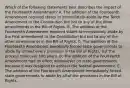 Which of the following statements best describes the impact of the Fourteenth Amendment? A. The addition of the Fourteenth Amendment required states to immediately abide by the Tenth Amendment to the Constitution but not to any of the other amendments in the Bill of Rights. B. The addition of the Fourteenth Amendment required states to immediately abide by the First Amendment to the Constitution but not to any of the other amendments in the Bill of Rights. C. The addition of the Fourteenth Amendment eventually forced state governments to abide by almost every provision in the Bill of Rights, but the process took over 100 years. D. The addition of the Fourteenth Amendment had no effect whatsoever on state governments because it was designed to address the federal government. E. The addition of the Fourteenth Amendment immediately forced state governments to abide by all of the provisions in the Bill of Rights.