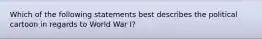 Which of the following statements best describes the political cartoon in regards to World War I?