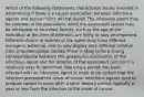 Which of the following statements characterize issues involved in determining if there is a causal association between infectious agents and cancer? (Pick all that apply) The infectious agent may be common in the population, while the associated cancer may be infrequent or rare Host factors, such as the age of the individual at the time of infection, are likely to play an important Different strains or species of the agent may have different oncogenic potential, and so may display very different relative risks in epidemiologic studies There is likely to be a strong correspondence between the geographic distribution of the infectious agent and the location of the associated cancers It is relatively easy to determine how long a person has been infected with an infectious agent in order to be certain that the infection preceded the onset of cancer Infectious agents tend to produce cancer in hosts after a short latency period, typically a year or less from the infection to the onset of cancer.