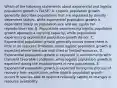 Which of the following statements about exponential and logistic population growth is FALSE? A. Logistic population growth generally describes populations that are regulated by density dependent factors, while exponential population growth is dependent solely on population size and per capita net reproductive rate. B. Populations experiencing logistic population growth approach a carrying capacity, while populations experiencing exponential population growth do not. C. Exponential population growth generally occurs where there is little or no resource limitation, while logistic population growth is expected where there are restricted or limited resources. D. Exponential population growth is expected in environments with transient favorable conditions, while logistic population growth is expected during the establishment of new populations. E. Exponential population growth is expected during the process of recovery from exploitation, while logistic population growth occurs in species able to respond relatively rapidly to changes in resource availability