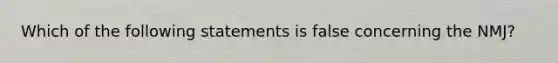 Which of the following statements is false concerning the NMJ?