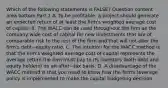 Which of the following statements is​ FALSE? Question content area bottom Part 1 A. To be​ profitable, a project should generate an expected return of at least the​ firm's weighted average cost of capital. B. The WACC can be used throughout the firm as the company wide cost of capital for new investments that are of comparable risk to the rest of the firm and that will not alter the​ firm's debt−equity ratio. C. The intuition for the WACC method is that the​ firm's weighted average cost of capital represents the average return the firm must pay to its investors​ (both debt and equity​ holders) on an after−tax basis. D. A disadvantage of the WACC method is that you need to know how the​ firm's leverage policy is implemented to make the capital budgeting decision.