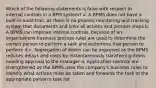 Which of the following statements is false with respect to internal controls in a BPM system? a. A BPMS does not have a built-in audit trail, as there is no process monitoring and tracking system that documents and links all actions and process steps b. A BPMS can improve internal controls, because of an organizations business process rules are used to determine the correct person to perform a task and authorizes that person to perform it c. Segregation of duties can be improved as the BPMS reduces delays and costs by instantaneously transferring items needing approval to the manager d. Application controls are strengthened as the BPMS uses the company's business rules to identify what actions must be taken and forwards the task to the appropriate person's task list