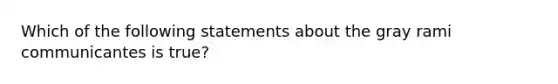 Which of the following statements about the gray rami communicantes is true?