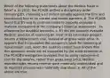 Which of the following statements about the Medicis fraud is false? a. In 2012, the PCAOB settled a disciplinary order censuring EY, imposing a 2 million penalty against the firm and sanctioning four of its current and former partners. b. The PCAOB found that EY and its partners failed to properly evaluate a material component of the company's financial statements - its allowance for doubtful accounts. c. EY did not properly evaluate Medicis' practice of reserving for most of its estimated product returns a replacement cost, instead of at gross sales price. It appears that EY accepted the company's basis for reserving at replacement cost, when the auditors should have known that this approach would not be supported by the audit evidence. d. The PCAOB investigation revealed that by using replacement cost for the reserve, rather than gross sales price, Medicis' reported sales returns reserve were materially understated and its reported revenue was materially overstaed. e. All of the above are true.