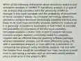 Which of the following statements about sensitivity analysis and simulation analysis is CORRECT? Sensitivity analysis is a type of risk analysis that considers both the sensitivity of NPV to changes in key input variables and the probability of occurrence of these variables' values. As computer technology advances, simulation analysis becomes increasingly obsolete and thus less likely to be used than sensitivity analysis. Sensitivity analysis as it is generally employed is incomplete in that it fails to consider the probability of occurrence of the key input variables. Simulation analysis is better than scenario analysis because scenario analysis requires a relatively powerful computer, coupled with an efficient financial planning software package, whereas simulation analysis can be done efficiently using a PC with a spreadsheet program or even with just a calculator. In comparing two projects using sensitivity analysis, the one with the steeper lines would be considered less risky, because a small error in estimating a variable such as unit sales would produce only a small error in the project's NPV.