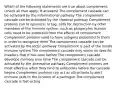 Which of the following statements are true about complement: (check all that apply; 8 answers) The complement cascade can be activated by the informational pathway The complement cascade can be activated by the classical pathway Complement proteins can to opsonize, or tag, cells for destruction by other members of the immune system, such as phagocytes Human cells need to be protected from the effects of complement Complement proteins need to have antigens presented to them in order to recognize them The complement cascade can be activated by the lectin pathway Complement is part of the innate immune system The complement cascade only works on specific invaders that it has seen before The complement cascade develops memory over time The complement cascade can be activated by the alternative pathway Complement proteins are most effective when they bind to antibodies before the cascade begins Complement proteins can act as attractants to alert immune cells to the location of a pathogen The complement cascade is fast-acting