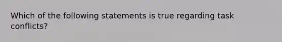 Which of the following statements is true regarding task conflicts?