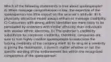 Which of the following statements is true about spokespeople? A) When message comprehension is low, the expertise of the spokesperson has little impact on the receiver's attitude. B) A physically attractive model always enhances message credibility. C) Consumers with strong ethnic identities are more likely to be persuaded by endorsers with similar ethnicity than individuals with weaker ethnic identities. D) The endorser's credibility substitutes for corporate credibility, therefore, companies are sure to hire highly credible spokespeople to overcome the lacking credibility of the company itself. E) As long as a celebrity is giving the testimonial, it doesn't matter whether or not the specific wording of the endorsement lies within the recognized competence of the spokesperson