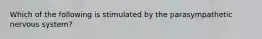 Which of the following is stimulated by the parasympathetic nervous system?